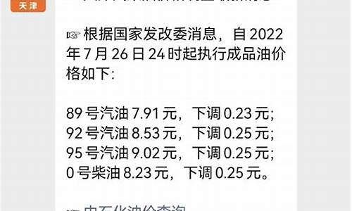 天津市油价最新消息_天津最新油价查询92号汽油